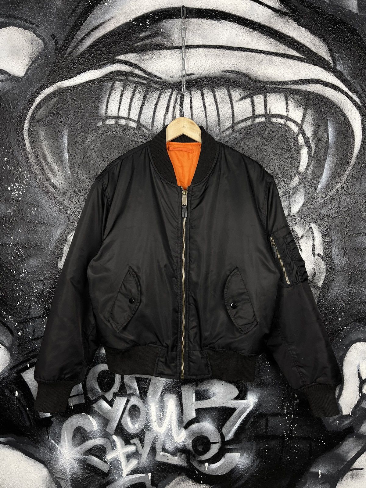 Vintage Y2K Location MA-1 Bomber Jacket Men’s Size S Size US S / EU 44-46 / 1 - 2 Thumbnail