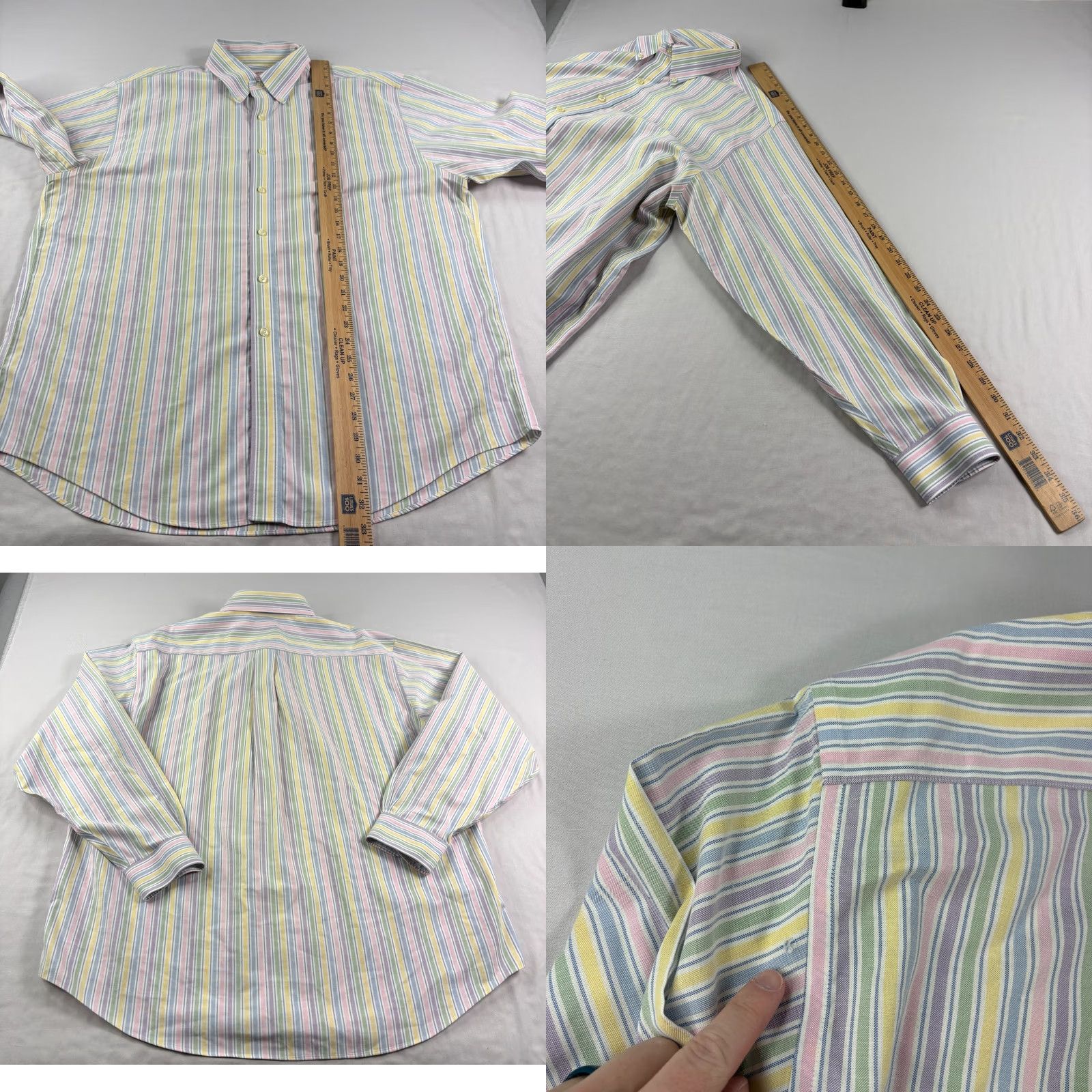 Brooks Brothers VINTAGE Brooks Brothers Shirt Mens XL Striped Button-Up Long Sleeve Formal Casual Size 46R - 8 Thumbnail