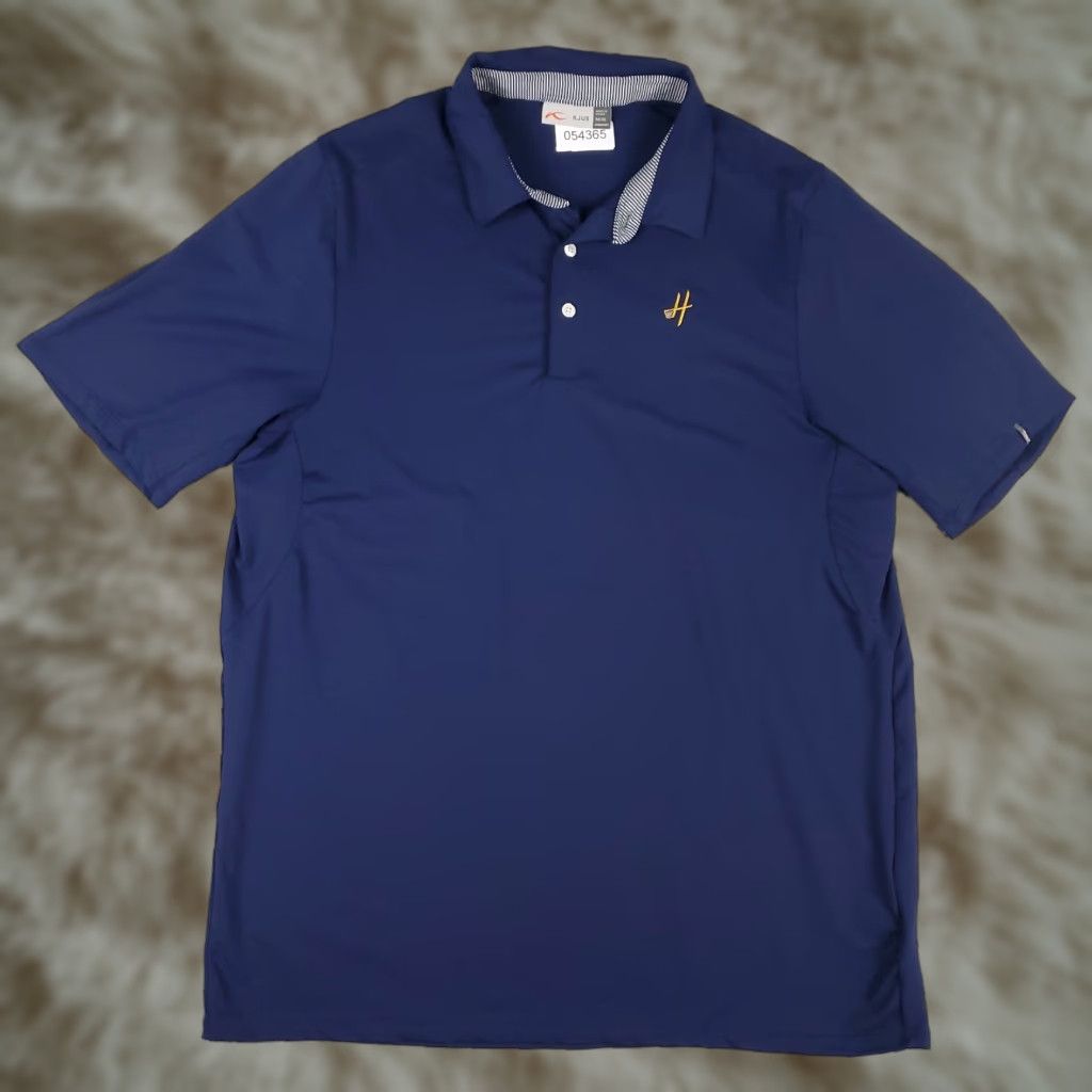 KJUS KJUS Polo Shirt Mens XL Blue Golf Casual Short Sleeve Button Collar Logo Vintage No Size US XL / EU 56 / 4 - 1 Thumbnail