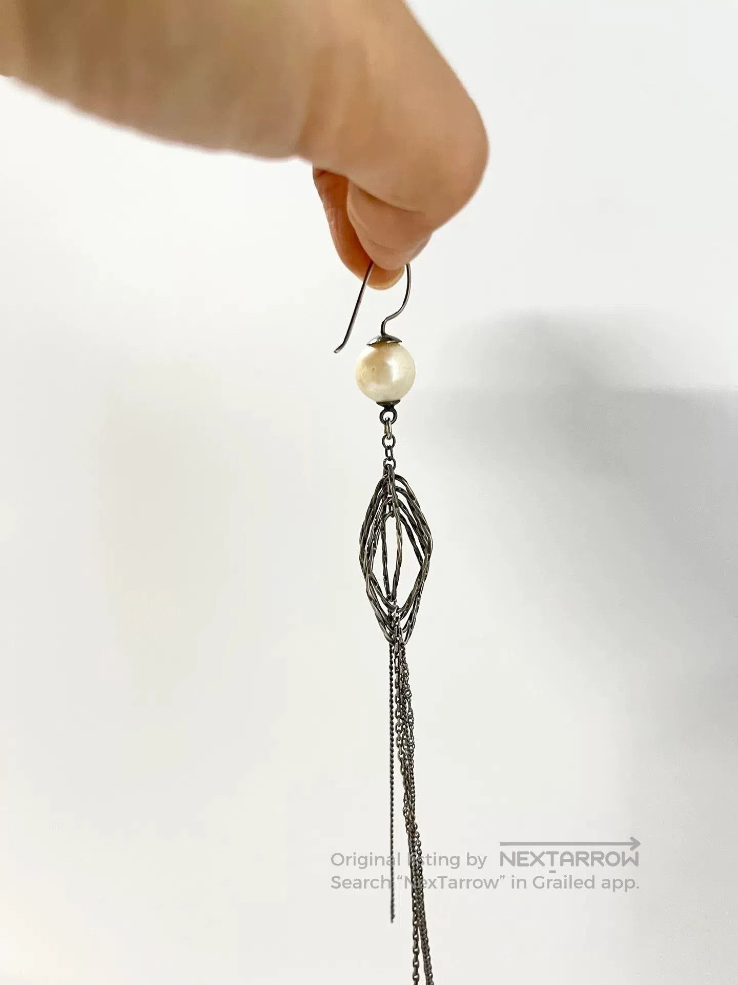 Gunda Gunda Silver Drop Earrings. Size ONE SIZE - 2 Thumbnail