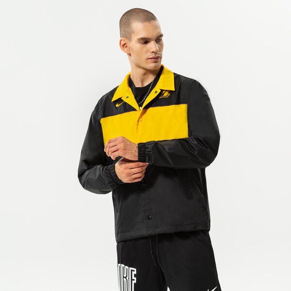 Nike Nike Los Angeles Lakers Courtside Loose Fit Black Jacket Size US XL / EU 56 / 4 - 3 Thumbnail