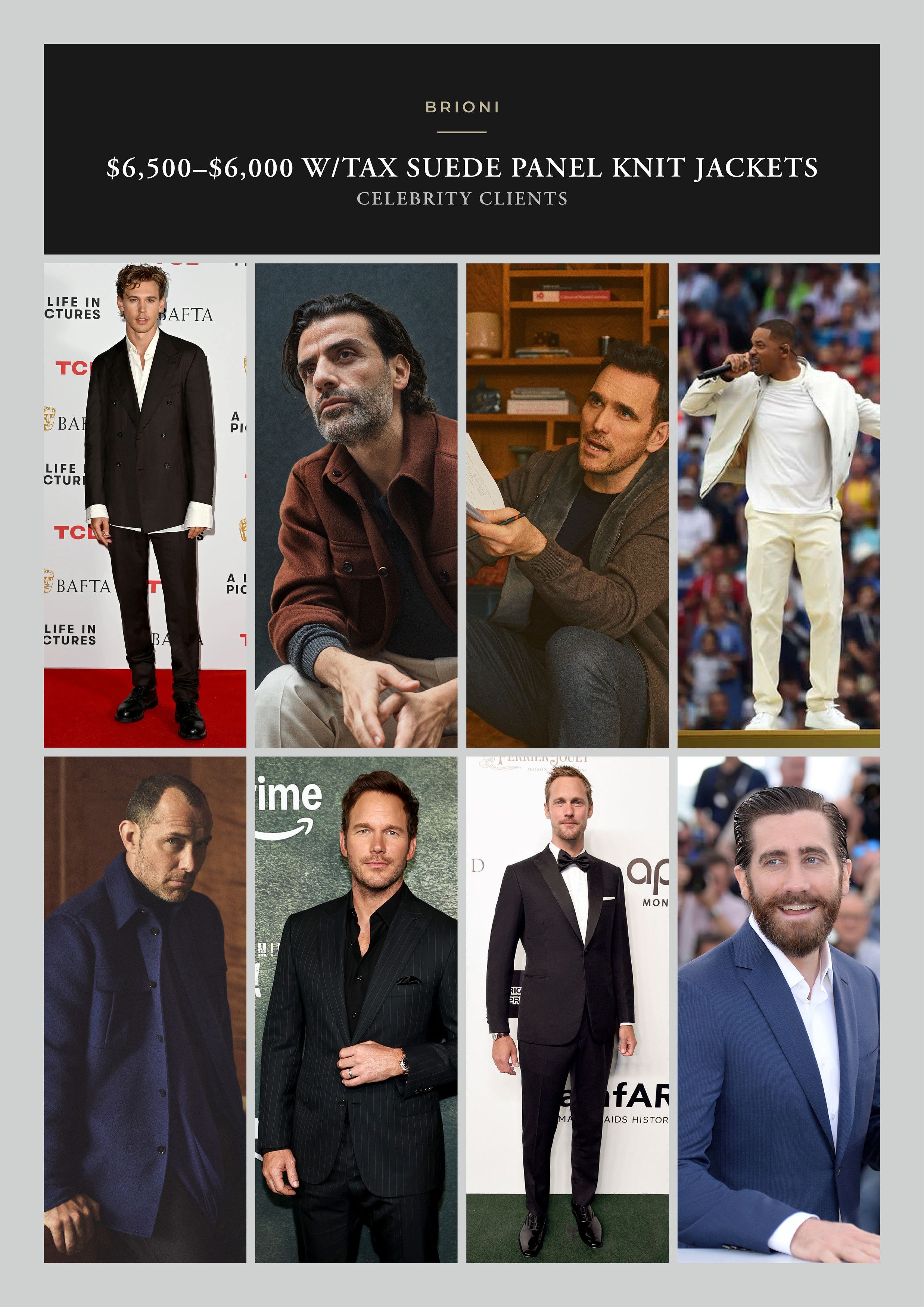 Brioni Best Dressed Rare $6K w/tax Suede / White Cashmere Knit Size US L / EU 52-54 / 3 - 11 Thumbnail