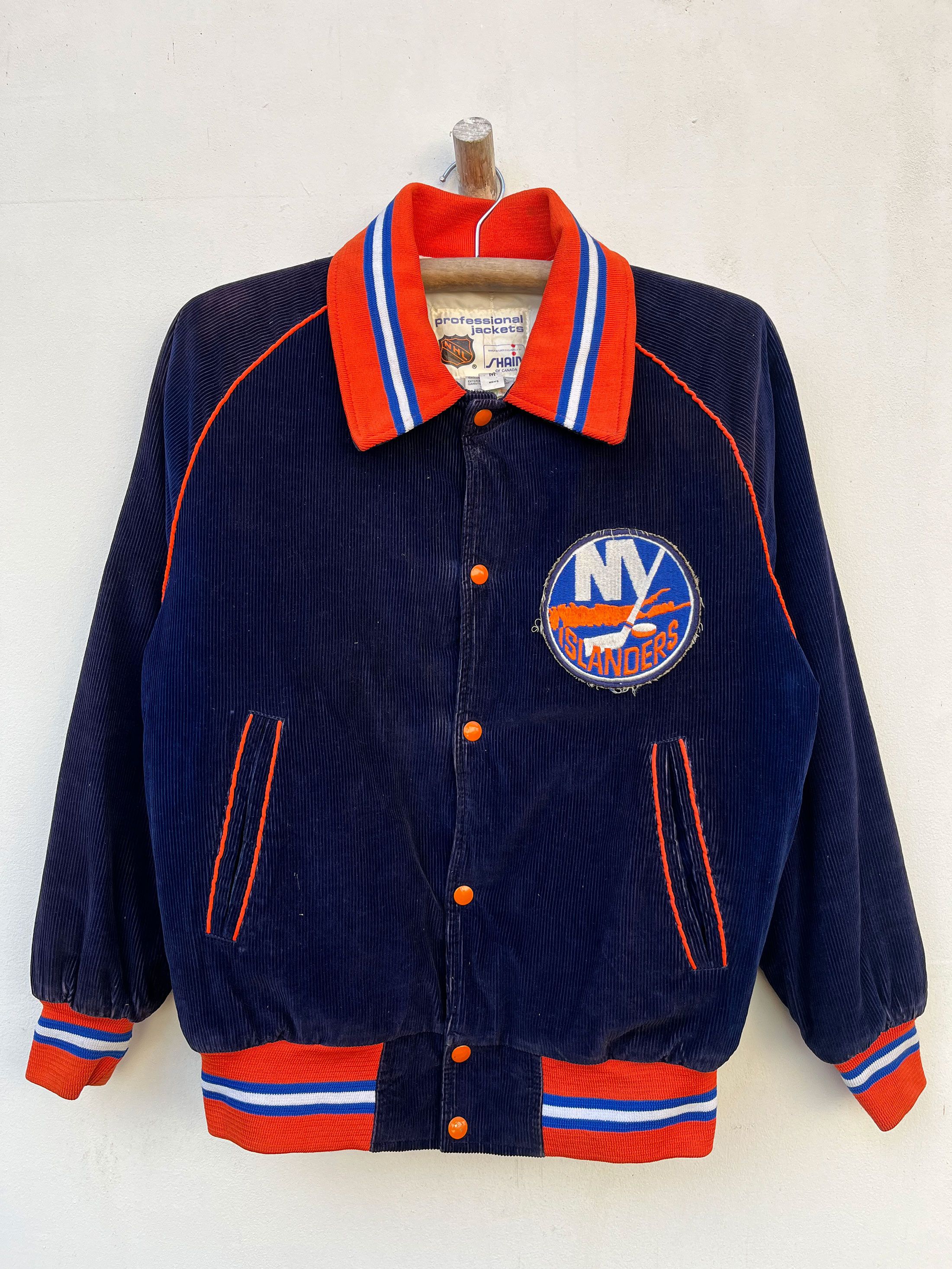 NHL × Sports Specialties Vintage Professional Jacket Shain Corduroy NHL NY Islander Size US M / EU 48-50 / 2 - 1 Thumbnail