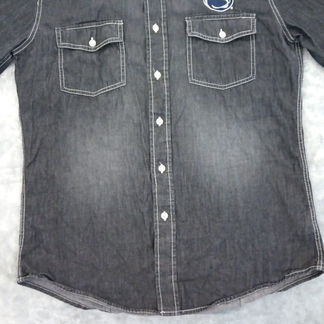 Penn Antigua Penn State Shirt Mens Medium Gray Long Sleeve Embroidered Button Up Size US M / EU 48-50 / 2 - 4 Thumbnail
