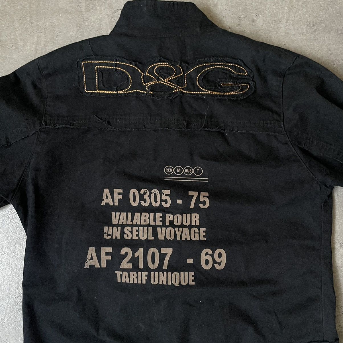 Dolce & Gabbana × Vintage Vintage Dolce&Gabbana Denim Jacket Big Logo Size US S / EU 44-46 / 1 - 8 Thumbnail