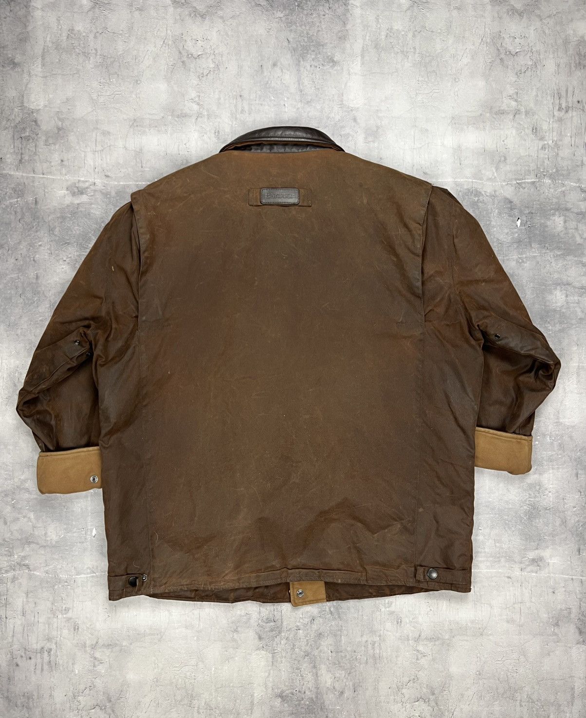 Barbour × Wax London Barbour A1550 Bushman Wax Waterproof Heavy Coat Jacket XL Size US XL / EU 56 / 4 - 5 Thumbnail