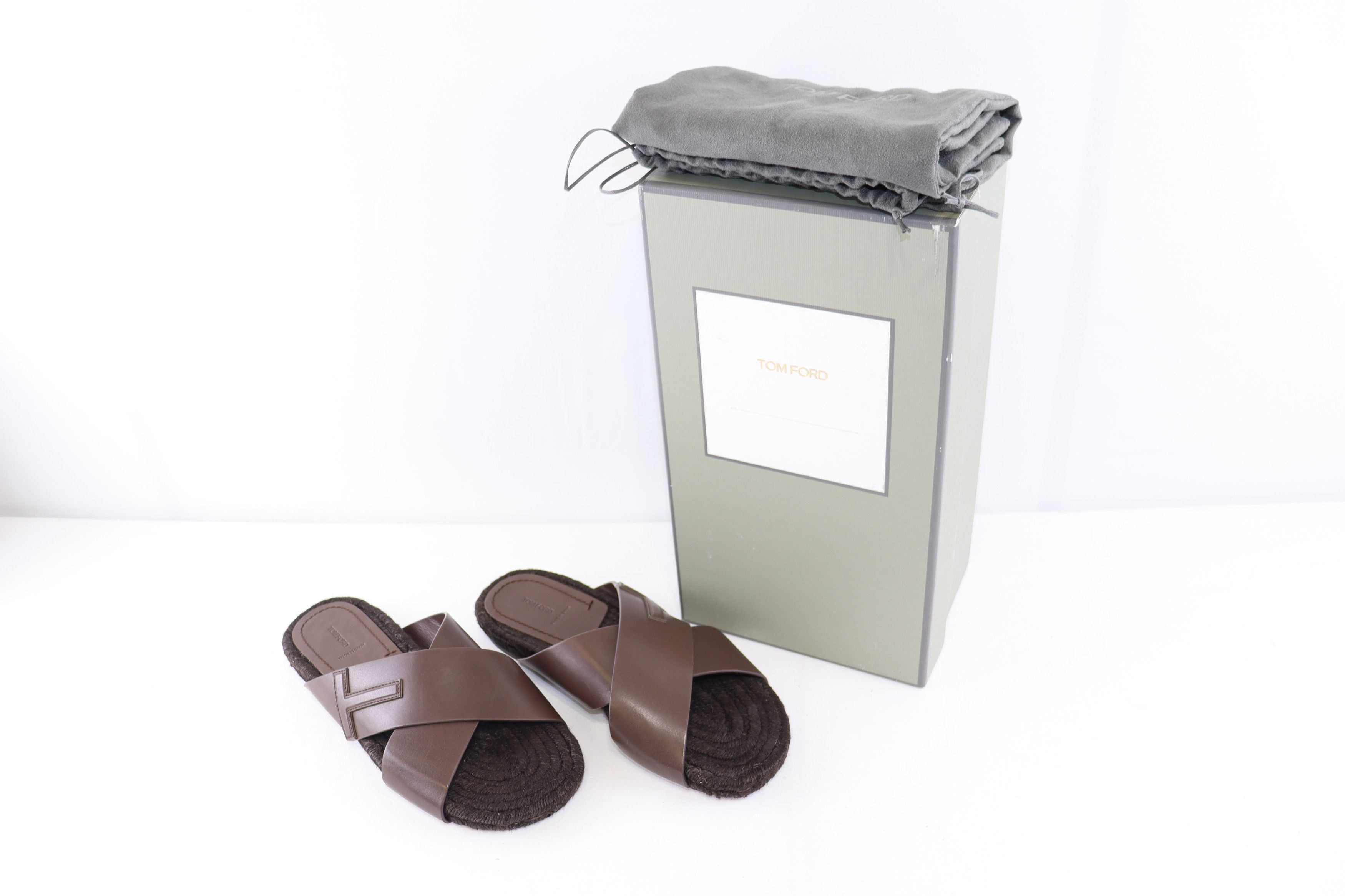 Tom Ford o1rshd1 Men's Shoes Informal Sandals in Brown Size US 8 / EU 41 - 13 Thumbnail