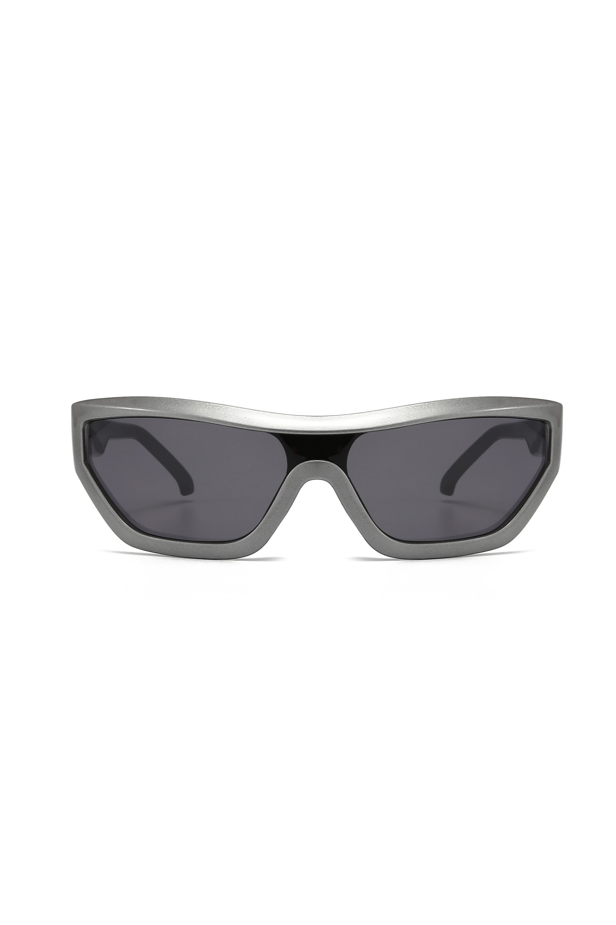 Japanese Brand Y2k Avant Garde Futuristic Rectangle Gunmetal Sunglasses OS Size ONE SIZE - 7 Thumbnail