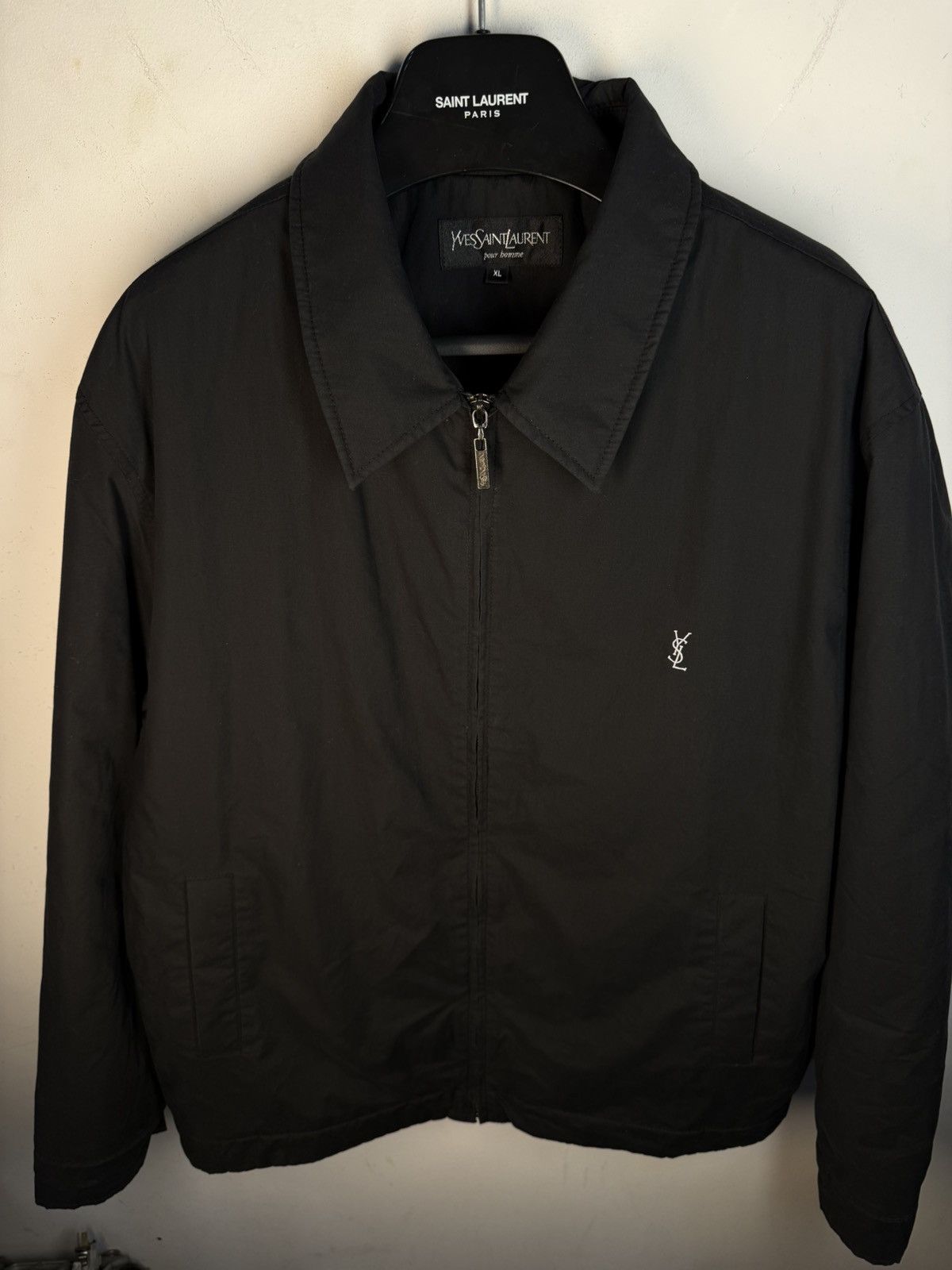 Yves Saint Laurent Warm Black YSL Jacket Bomber Quilted Vintage Y2k zip up Size US XL / EU 56 / 4 - 20 Thumbnail