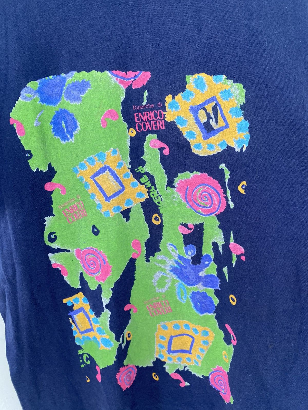 Enrico Coveri × Vineyard Vines Vintage Enrico Coveri Art Italian Brand T shirt Size US M / EU 48-50 / 2 - 2 Thumbnail