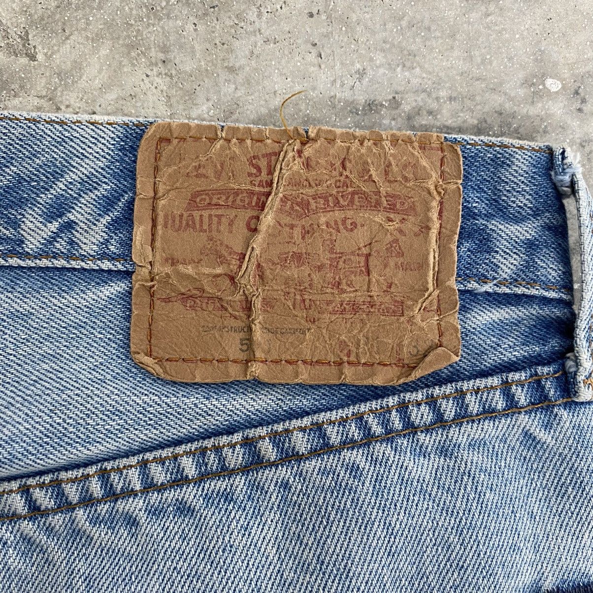 Levi's Vintage Levis 501 Stonewashed Blue Redline Distressed Jeans Size US 29 - 16 Thumbnail