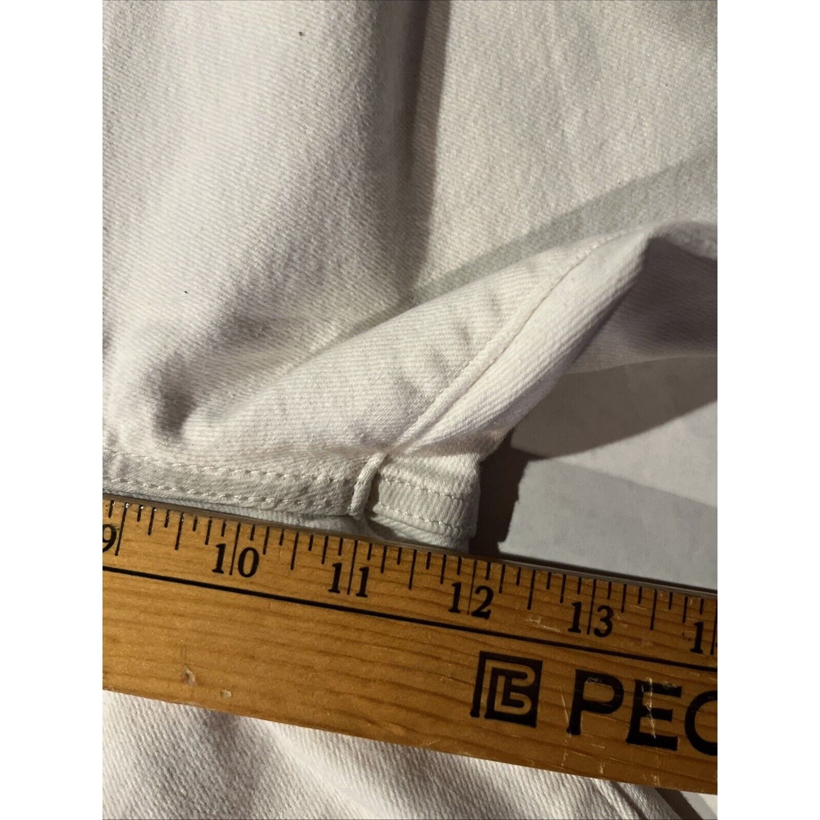 Levi's Levi’s 724 Jeans Womens 31 32x24 High Straight Raw Hem White Size 31" - 9 Thumbnail