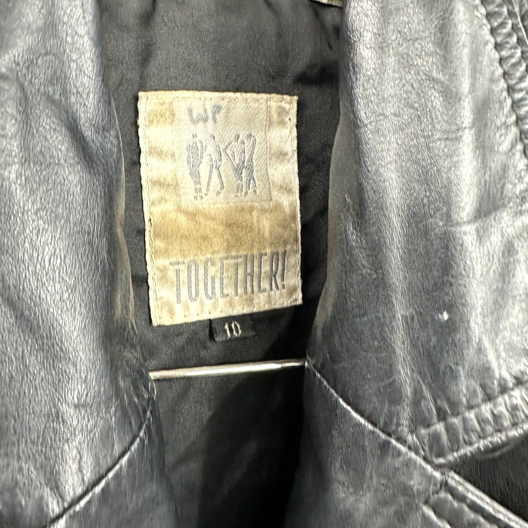 Vintage VINTAGE Together Leather Jacket Women Size 10 Black Moto Western Fringe Long Sleeve Size L / US 10 / IT 46 - 6 Thumbnail