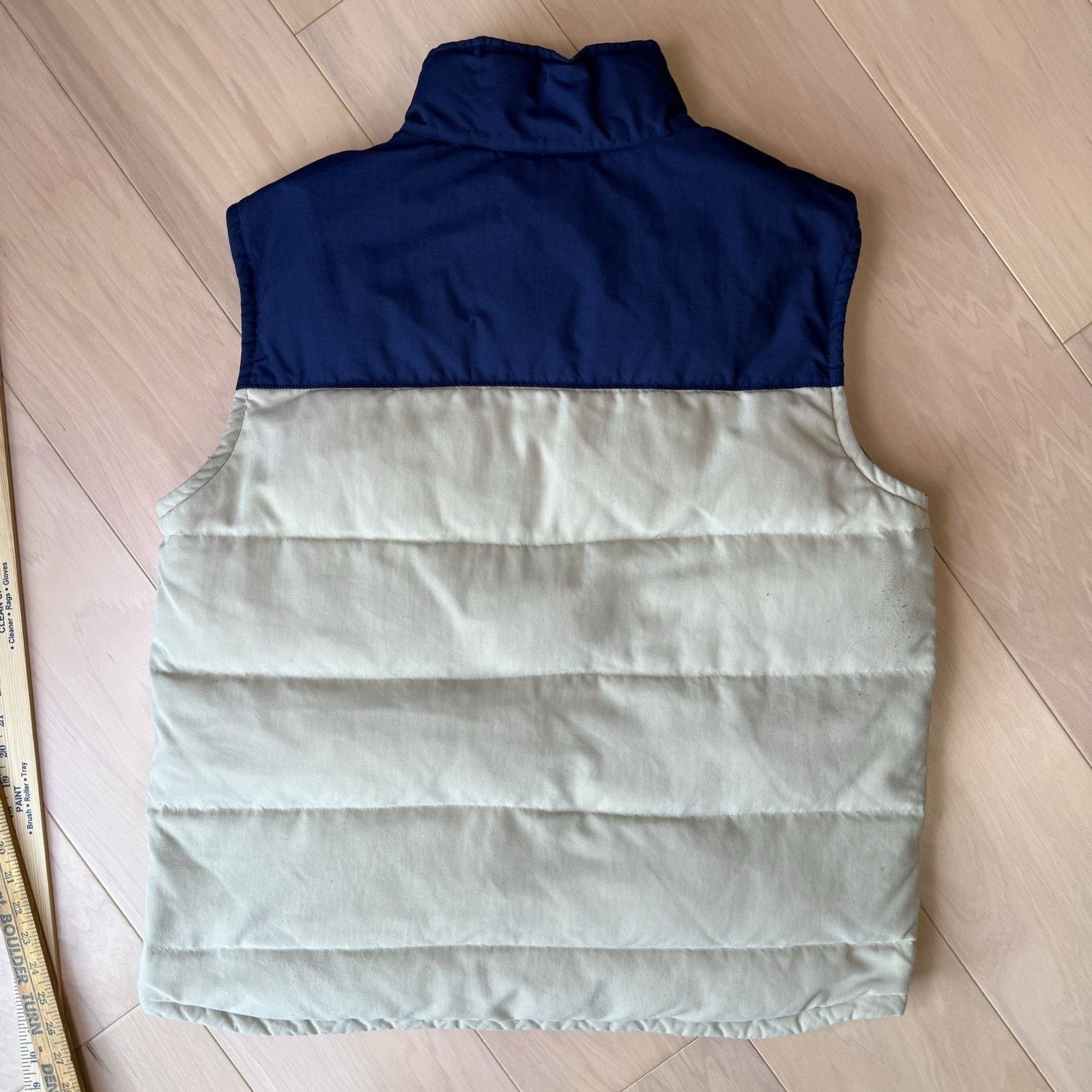 Patagonia Patagonia Bivy Down Vest XL Khaki Blue Full Zip Puffer Size US XL / EU 56 / 4 - 9 Thumbnail