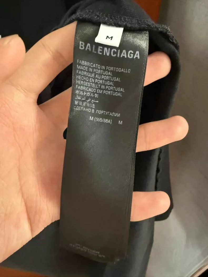 Balenciaga Balenciaga Splatter Logo Short Sleeve M Size Size US M / EU 48-50 / 2 - 4 Thumbnail