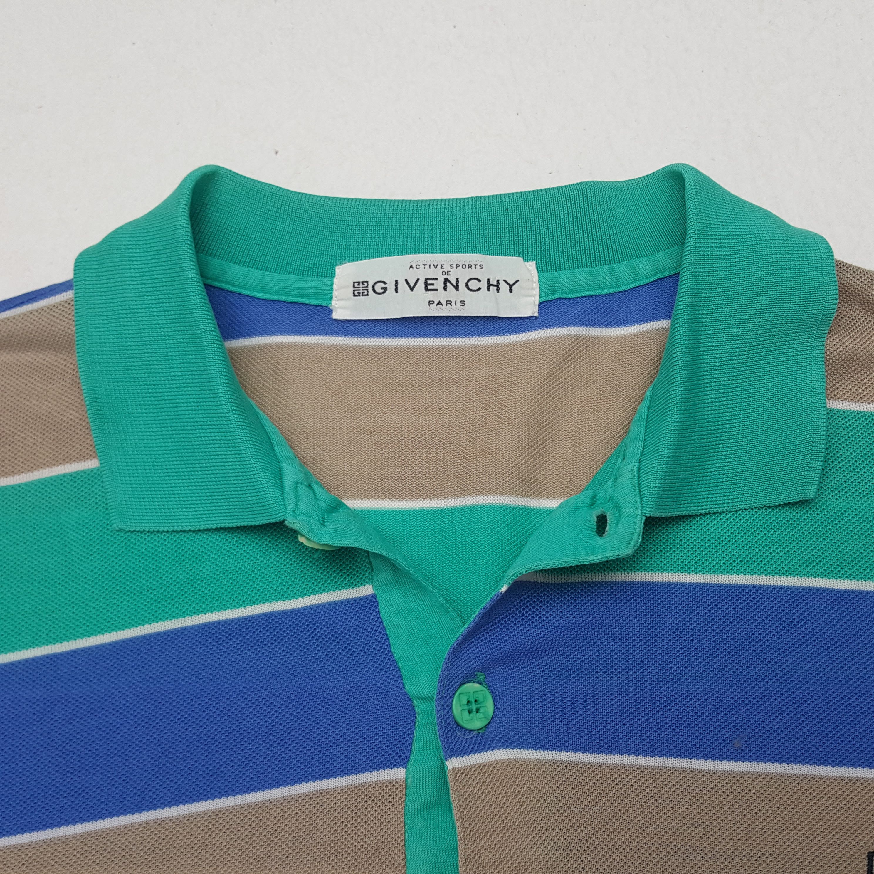 Givenchy × Vintage Vintge Givenchy Designer Brand Stripes Polos Size US S / EU 44-46 / 1 - 4 Thumbnail