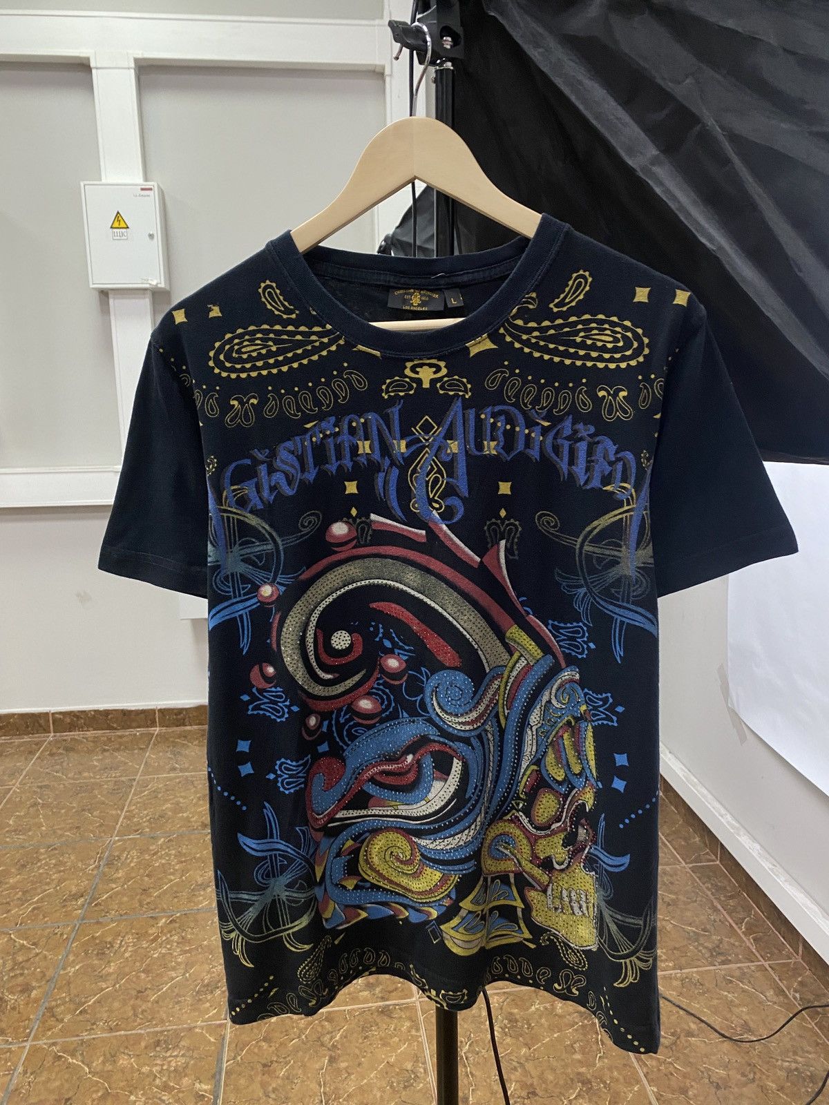 Christian Audigier 🇺🇸💀 Vintage 90s ED Hardy Death or Glory Christian Audigier Size US M / EU 48-50 / 2 - 1 Thumbnail