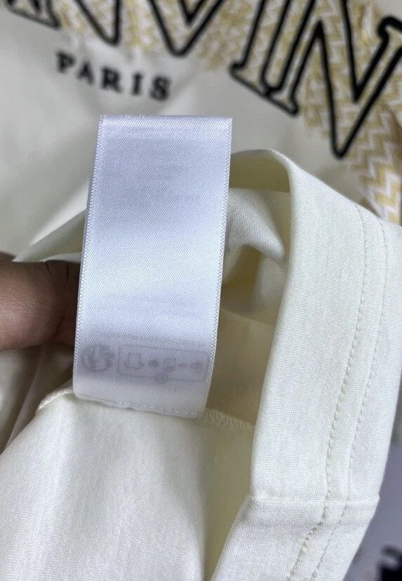 Lanvin LANVIN - CURB EMBROIDERED LOGO OVERSIZED T-SHIRT Size US L / EU 52-54 / 3 - 9 Thumbnail
