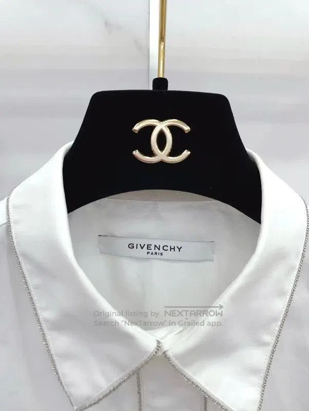 Givenchy Givenchy White Cotton Long Sleeve Shirt . Size S / US 4 / IT 40 - 9 Thumbnail