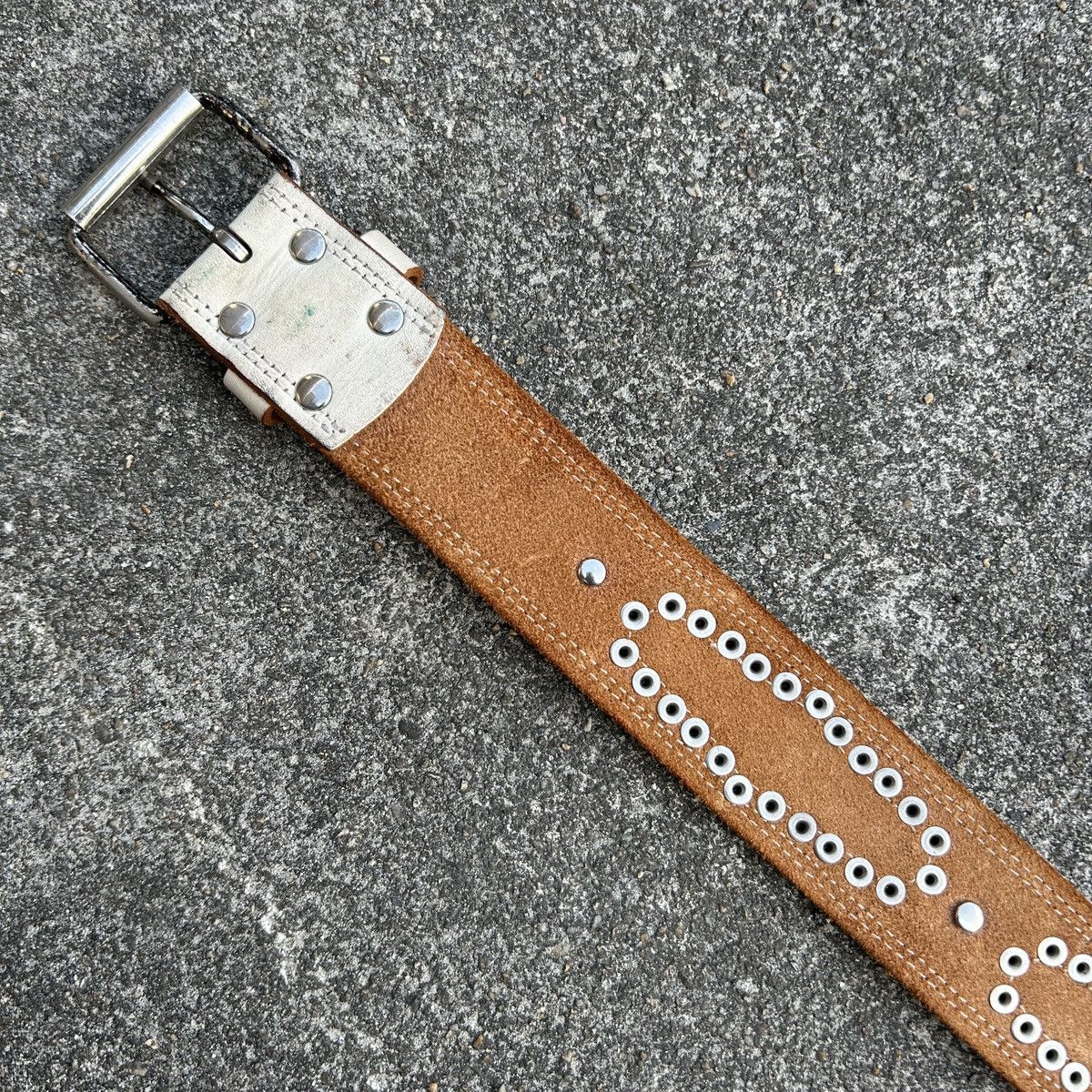 Vintage Vintage studded leather belt (Kapital Style) Size ONE SIZE - 14 Thumbnail