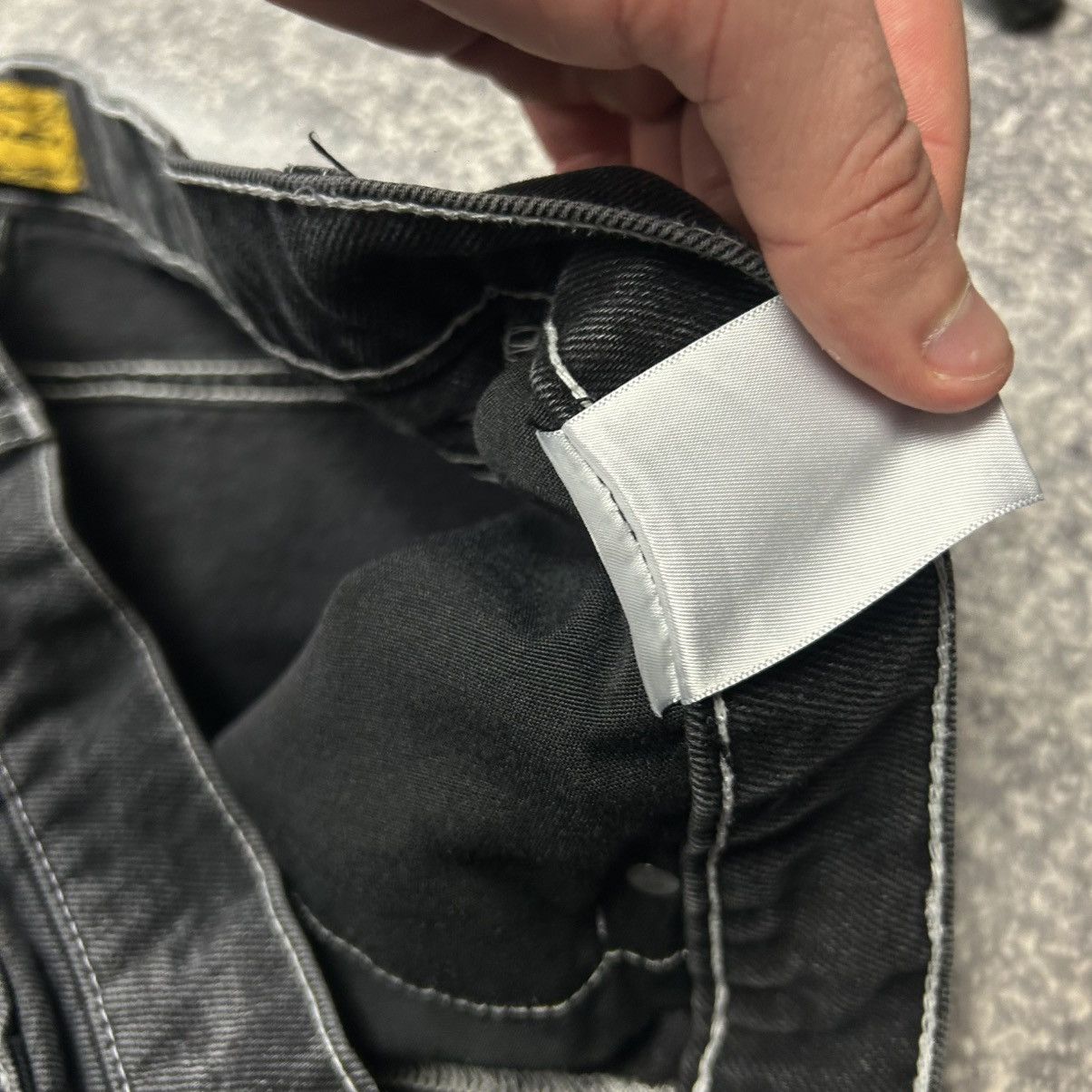 Other Mens Moremoney Big logo Rap Black denim streetwear y2k jeans Size US 32 / EU 48 - 11 Thumbnail