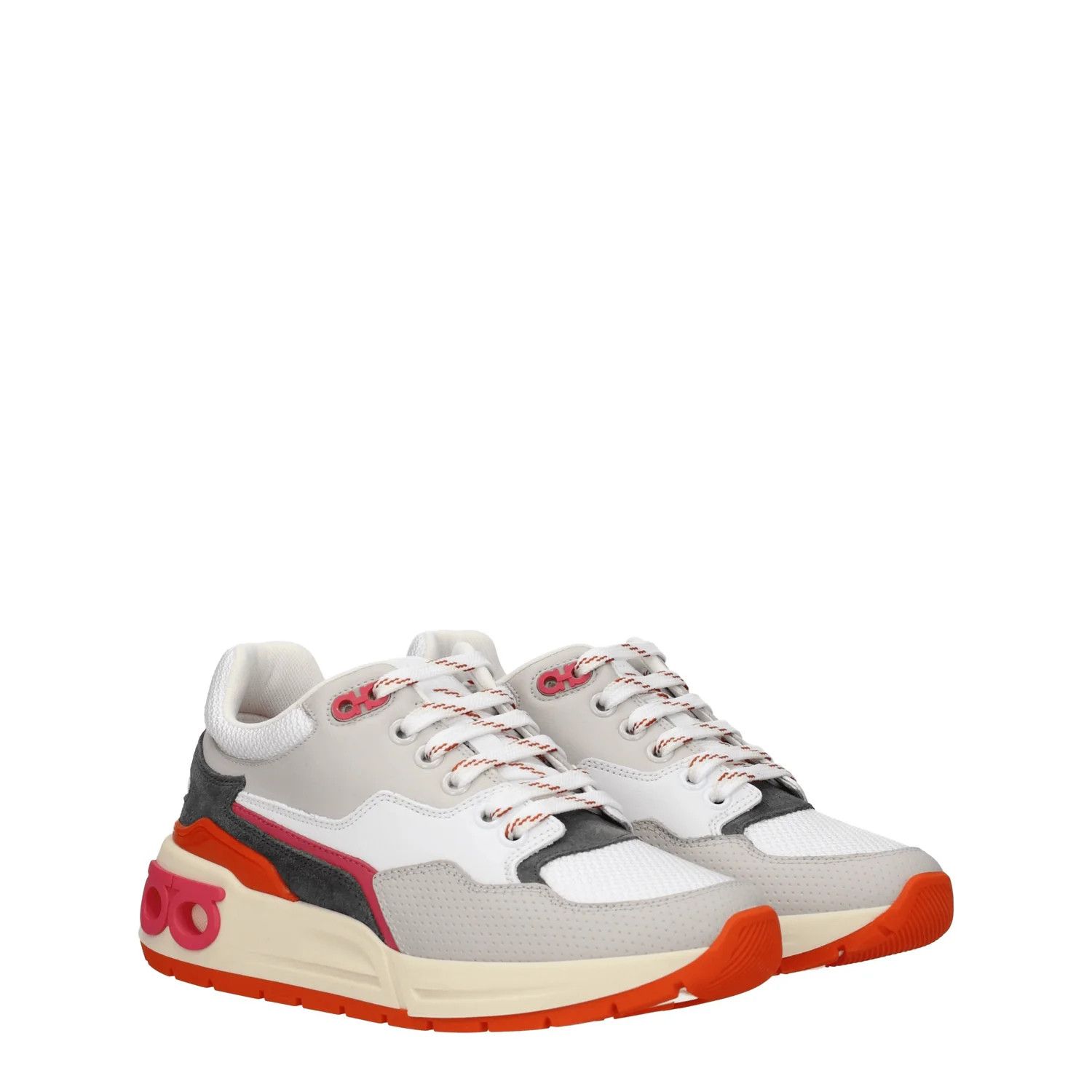 Salvatore Ferragamo ob1o1e1224 Leather Sneakers in Multicolor Size US 9.5 / IT 39.5 - 2 Thumbnail