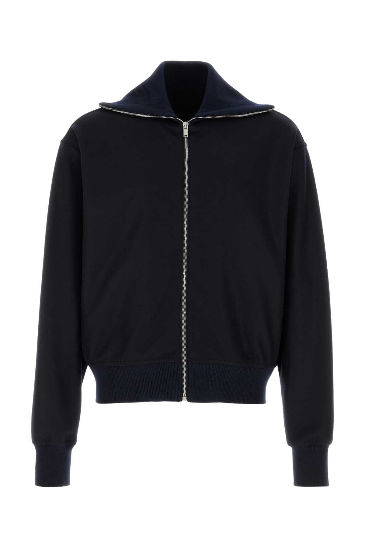 Jil Sander Midnight Blue Wool Cardigan Size US L / EU 52-54 / 3 - 1 Thumbnail