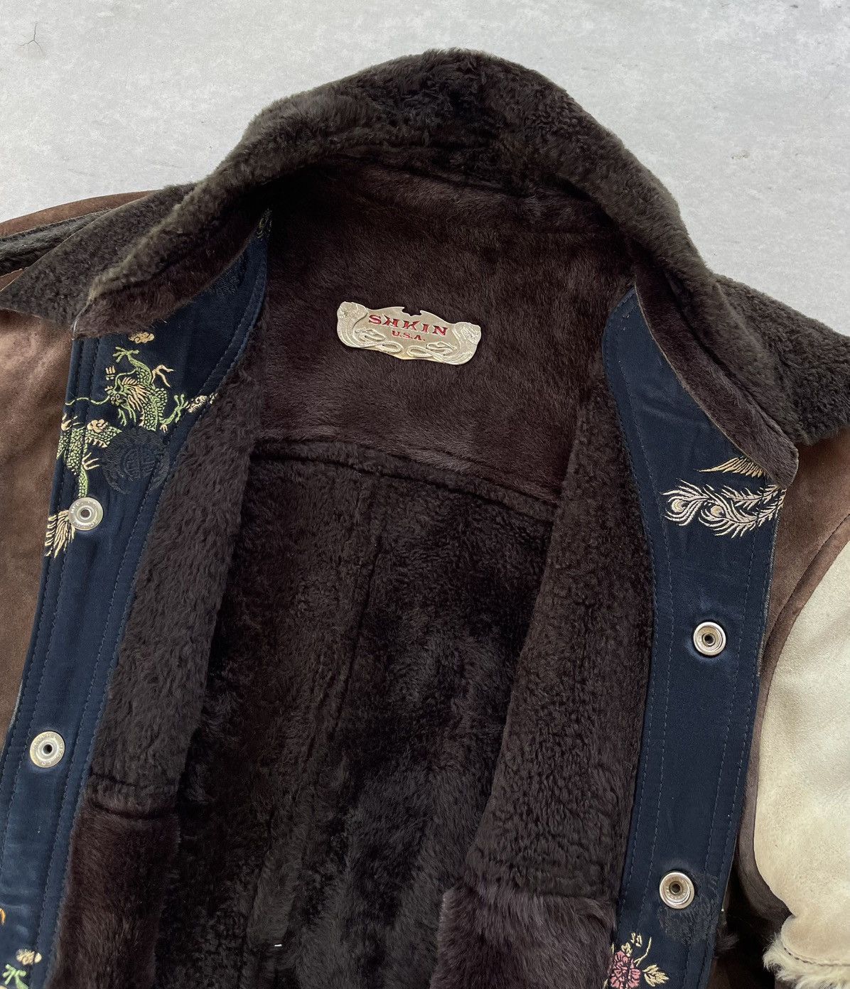 A&G Rock 🔥RARE🔥 SKKIN USA FAUX FUR LINING SHERLING LEATHER JACKET Size US M / EU 48-50 / 2 - 14 Thumbnail