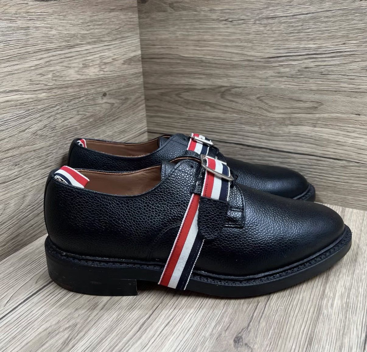 Thom Browne Thom Browne Black Lace-up Leather Shoes J41 Size US 8.5 / EU 41-42 - 3 Thumbnail
