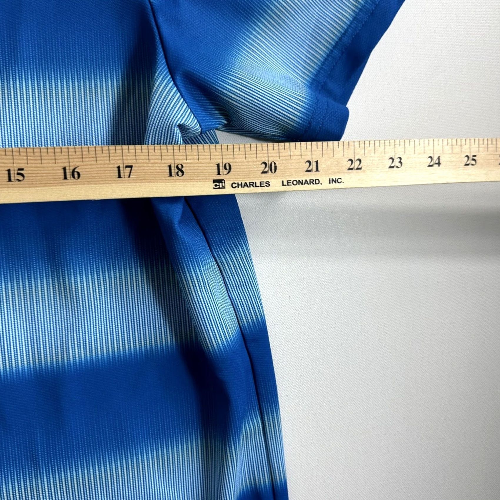 Nike Nike Polo Shirt Golf Stretch Dri Fit Button Mens Size Medium Blue Striped Active Size US L / EU 52-54 / 3 - 7 Thumbnail