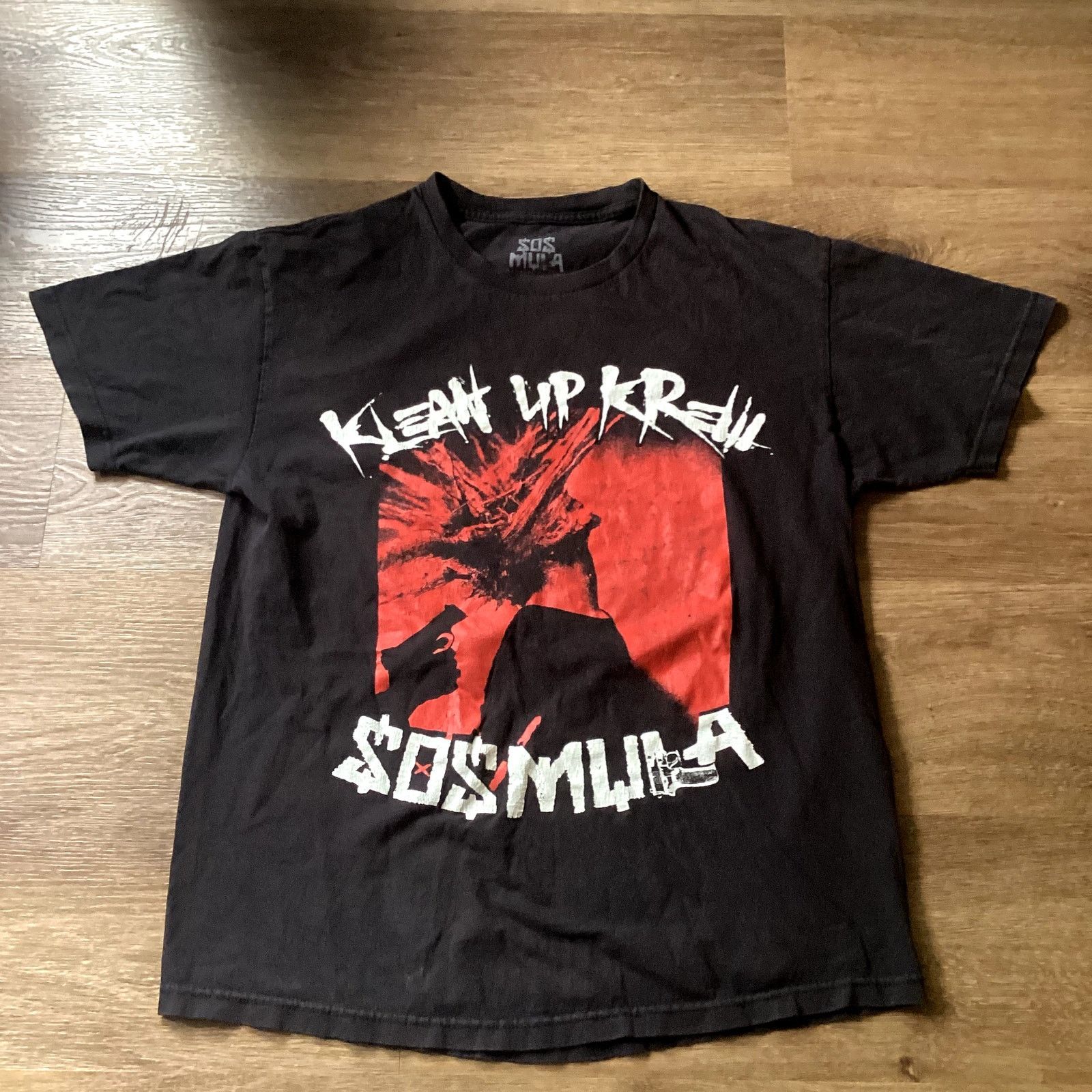 City Morgue SOS MULA Kleen UP Krew Rare Tee- Men's Large