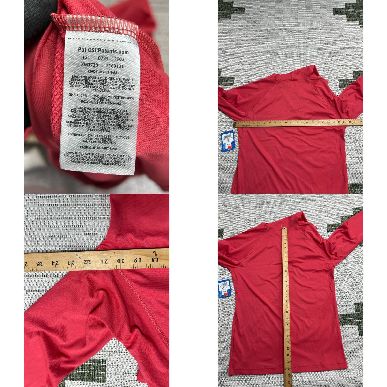 Logo 7 Columbia Shirt Mens Small Red Logo Raglan Sleeve EXS Funnel Sun Size US S / EU 44-46 / 1 - 8 Thumbnail