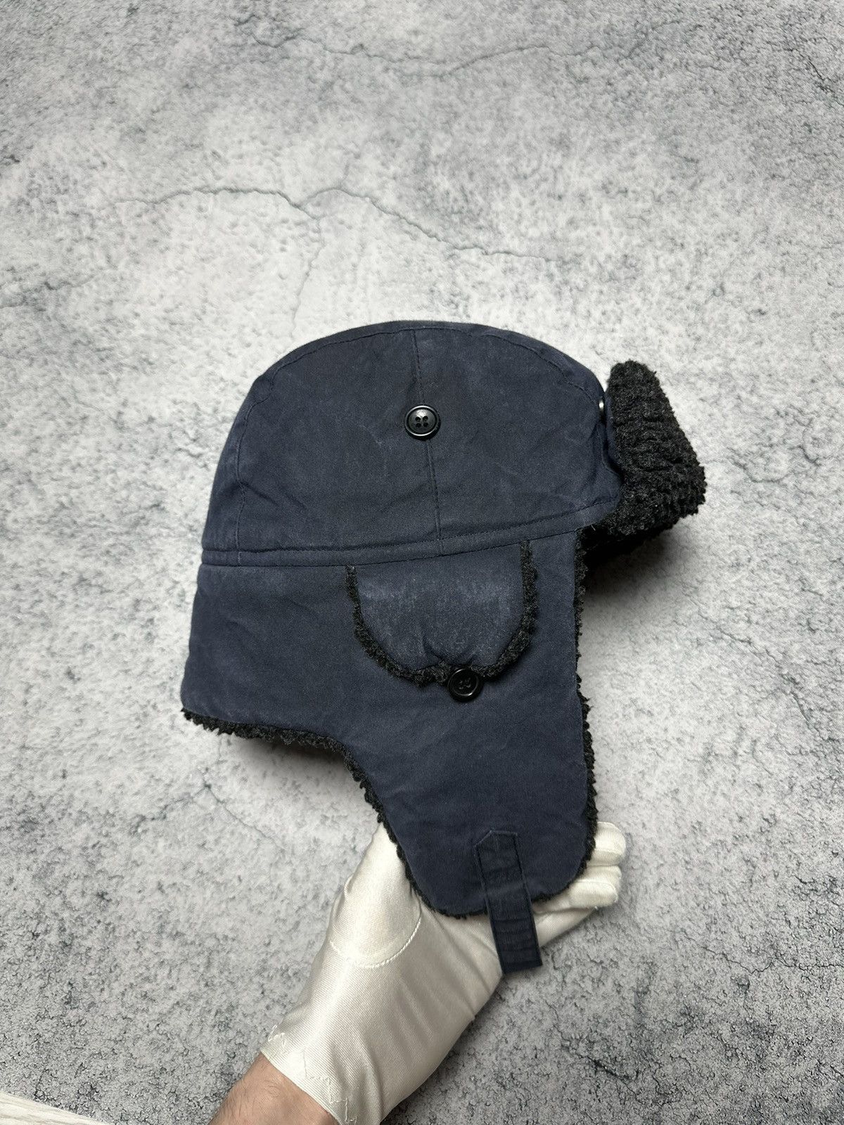 Barbour Barbour Waxed Cotton Trapper Hat Size ONE SIZE - 4 Thumbnail
