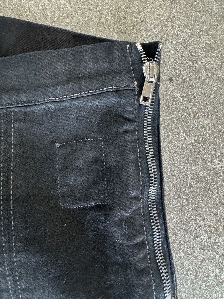 Rick Owens high waisted waxed denim shorts Size 29" - 3 Thumbnail