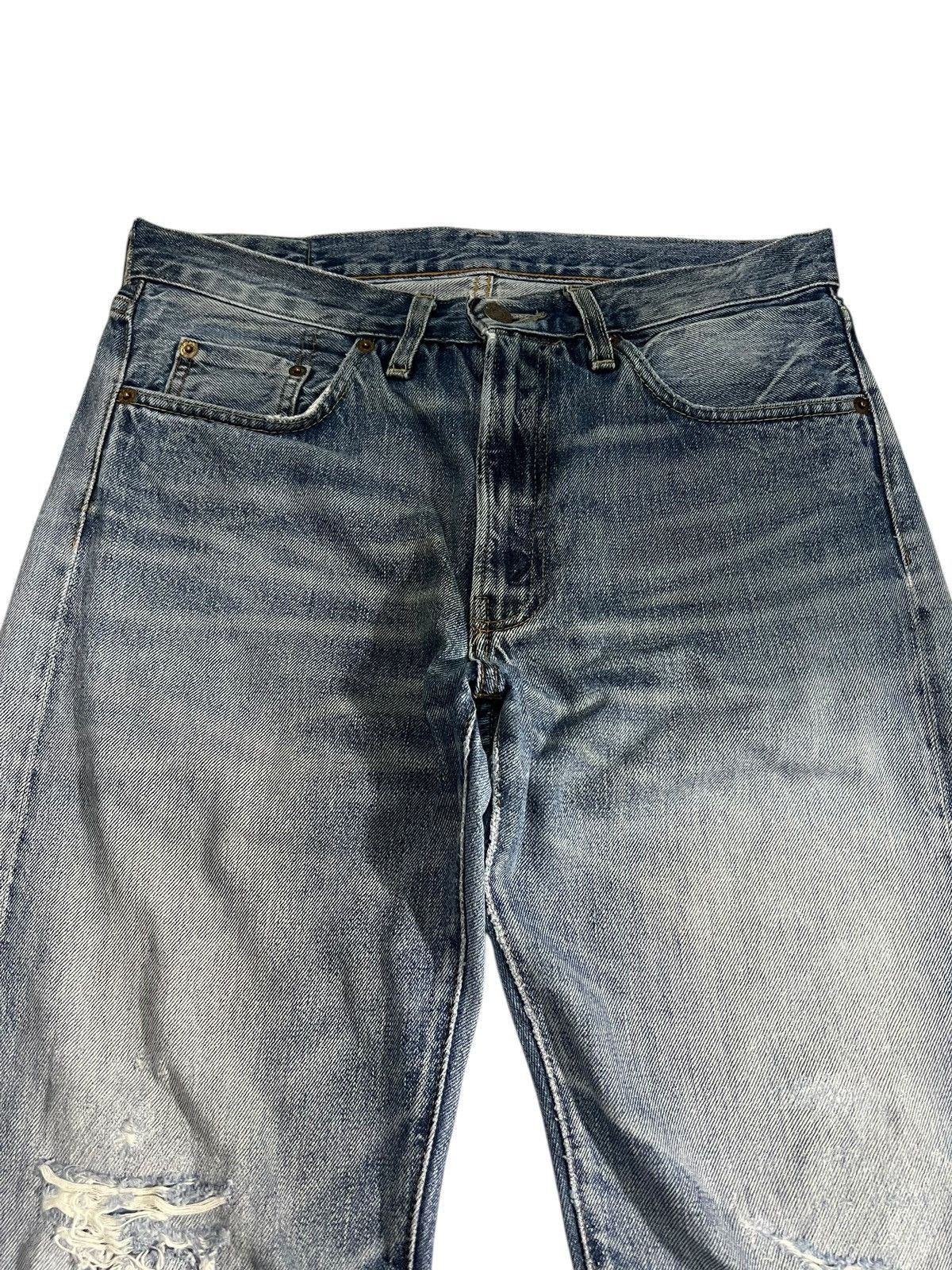 Levi's LVC Levi’s 501z xx Big E Distress Faded Selvedge Jean Size US 30 / EU 46 - 3 Thumbnail
