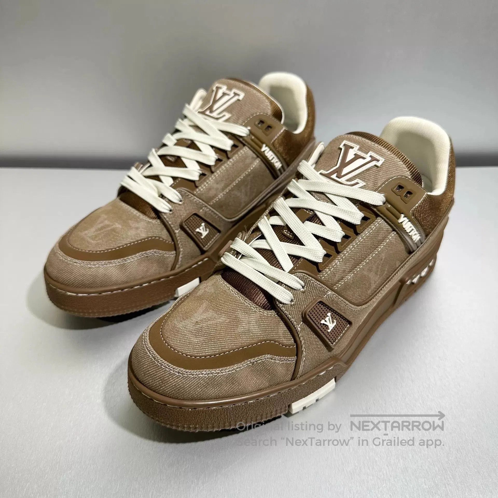 Louis Vuitton Brown Lowtop Sneakers Size 8. Size US 8 / EU 41 - 1 Thumbnail