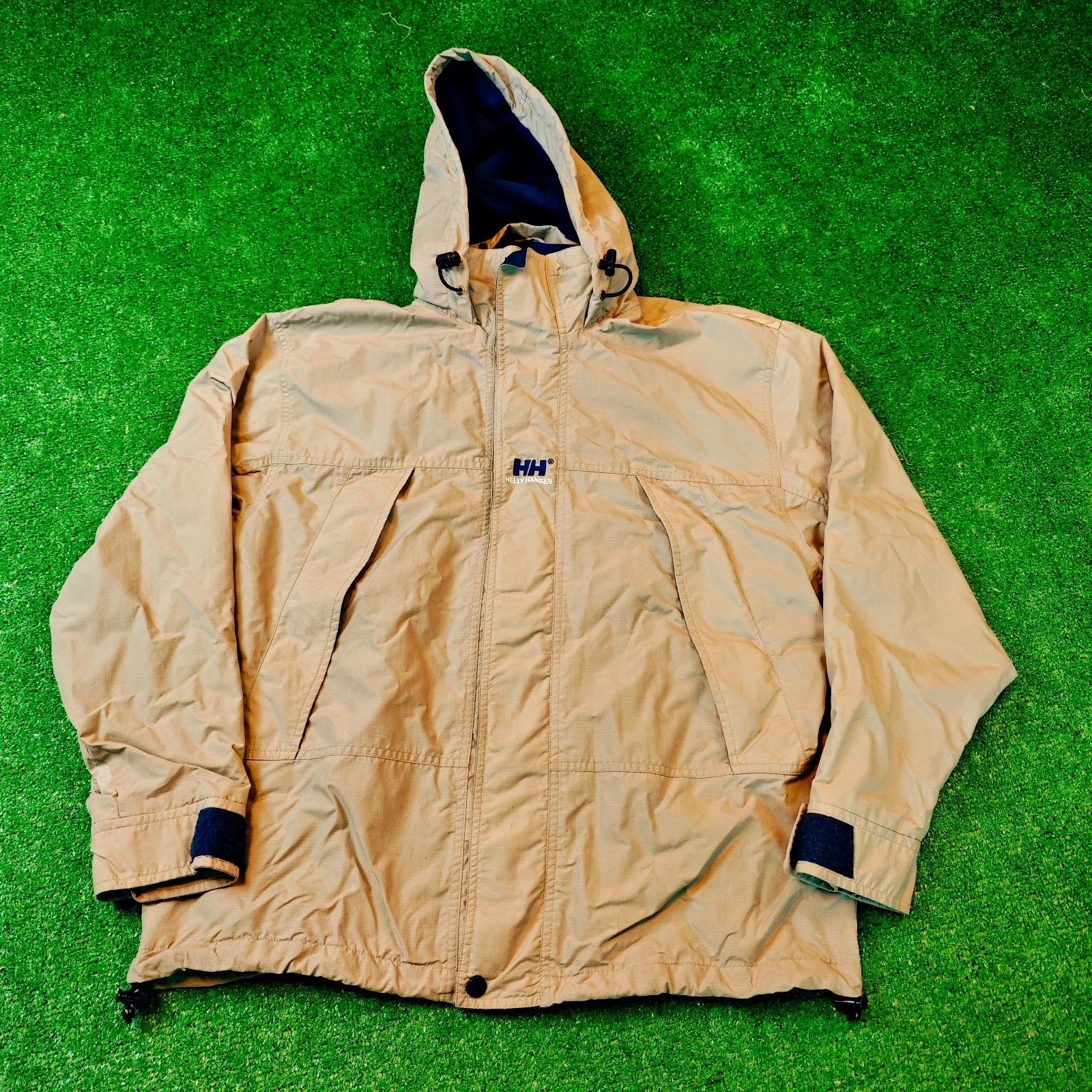 Helly Hansen Vintage Helly Hansen Jacket Mens Small Full zip beige 90s Size US S / EU 44-46 / 1 - 1 Thumbnail