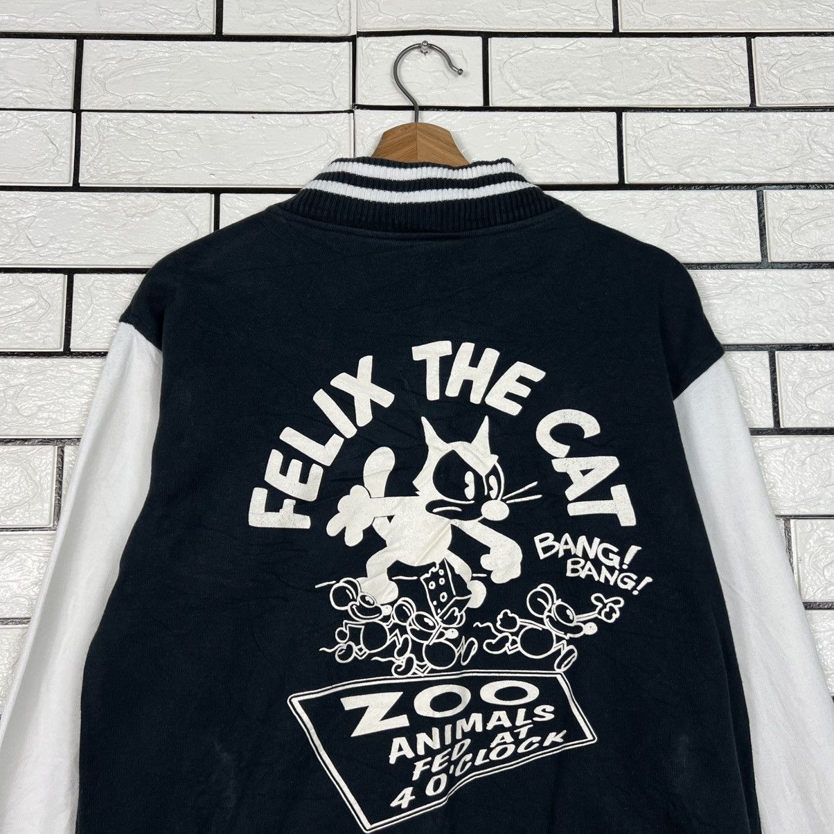 Felix MOONEYES Felix The Cat Big Logo Varsity Jacket #4286-C195 Size US M / EU 48-50 / 2 - 2 Thumbnail