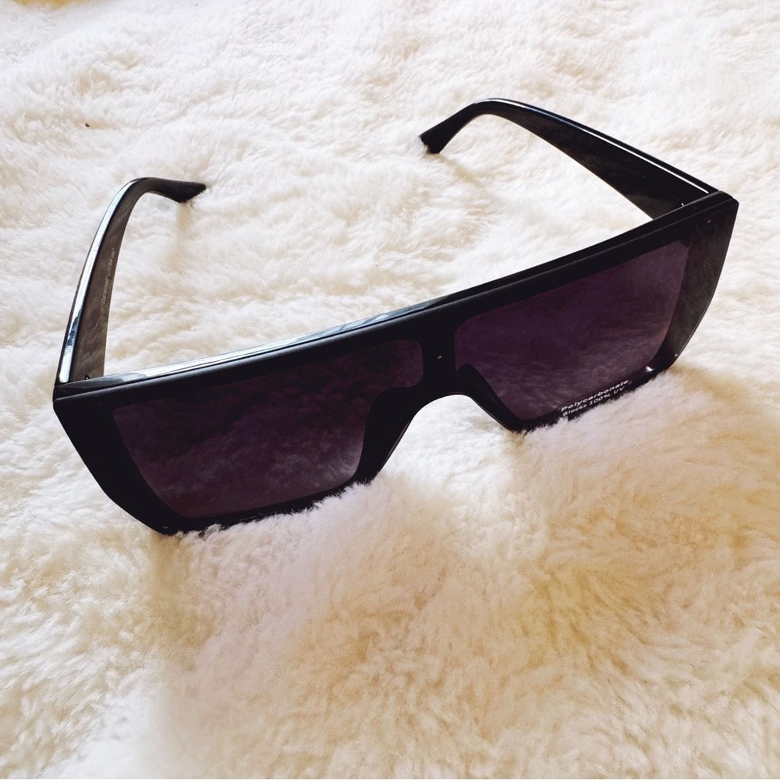 Other Greta Black Oversized Statement Sunglasses Size ONE SIZE - 7 Thumbnail