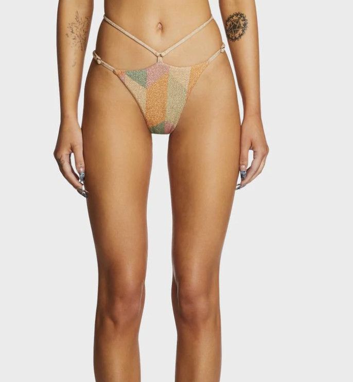 Other Power to the Flower P2F Venus Swim Bikini Bottom ( S ) Size 28" / US 6 / IT 42 - 2 Thumbnail
