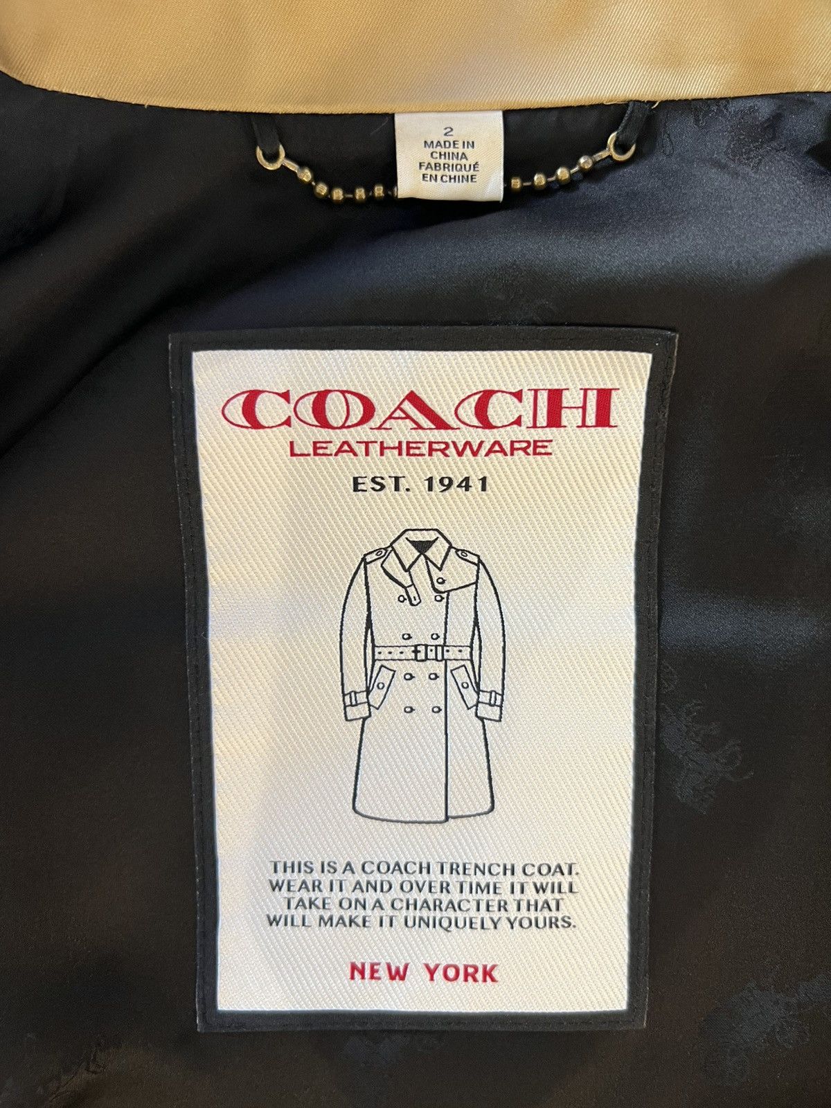 Coach Coach Women's Trench Coat Size S / US 4 / IT 40 - 6 Thumbnail