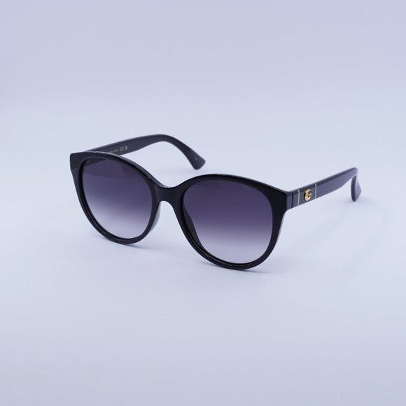 Gucci Gucci GG0631S 001 Sunglasses Black Round Frame, Grey Size ONE SIZE - 1 Thumbnail