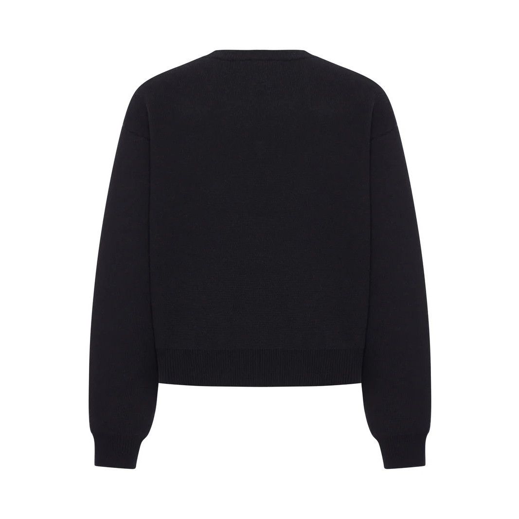Celine CELINE Black Wool Cashmere Sweater New & Authentic (Men's si Size US L / EU 52-54 / 3 - 2 Thumbnail