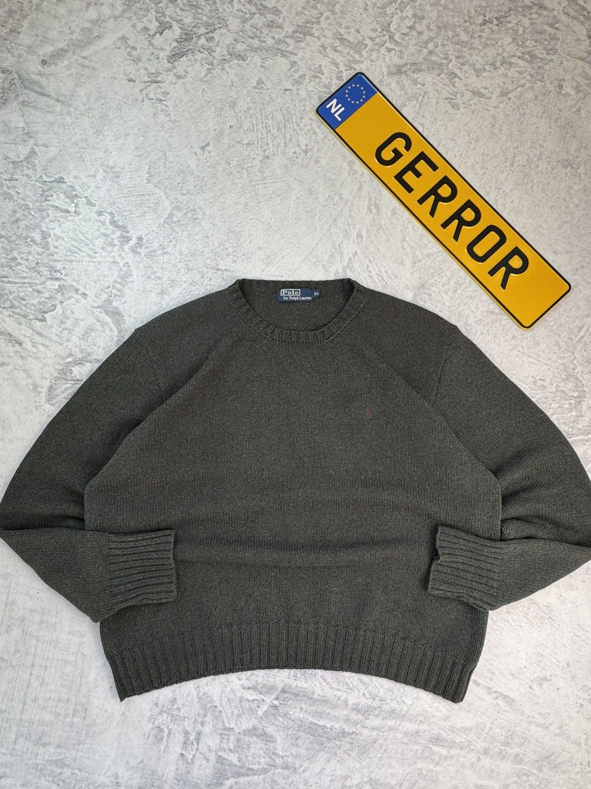 Polo Ralph Lauren × Ralph Lauren × Vintage POLO RALPH LAUREN VINTAGE BASIC LOGO OVERSIZE SWEATER Size US XL / EU 56 / 4 - 2 Thumbnail