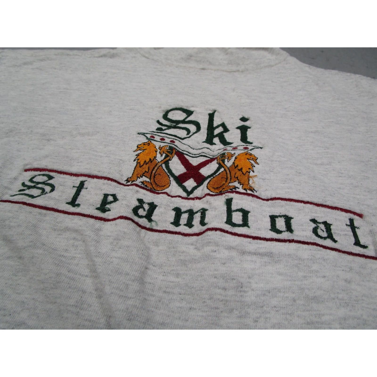 Vintage VINTAGE Murina Ski Steamboat Shirt Mens Medium Gray Mock Neck Long Sleeve 100% Cotton Preshrunk USA Size US M / EU 48-50 / 2 - 2 Thumbnail