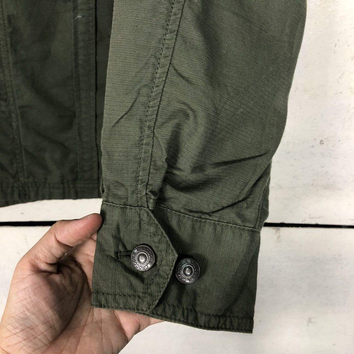 Japanese Brand 🔥VINTAGE BUTTON CHORE WORK JACKET CROCODILE ISSEY MIYAKE Size US L / EU 52-54 / 3 - 17 Thumbnail