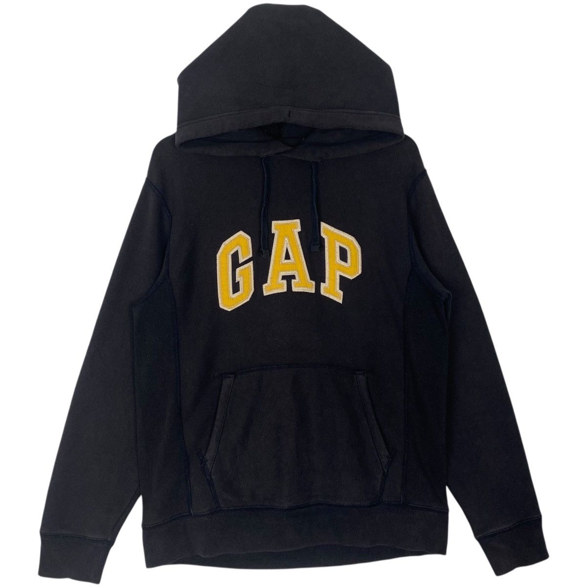 Vintage Vintage Gap Hoodie Big Logo Sweater Black Pullover Jumper S Size US S / EU 44-46 / 1 - 1 Thumbnail