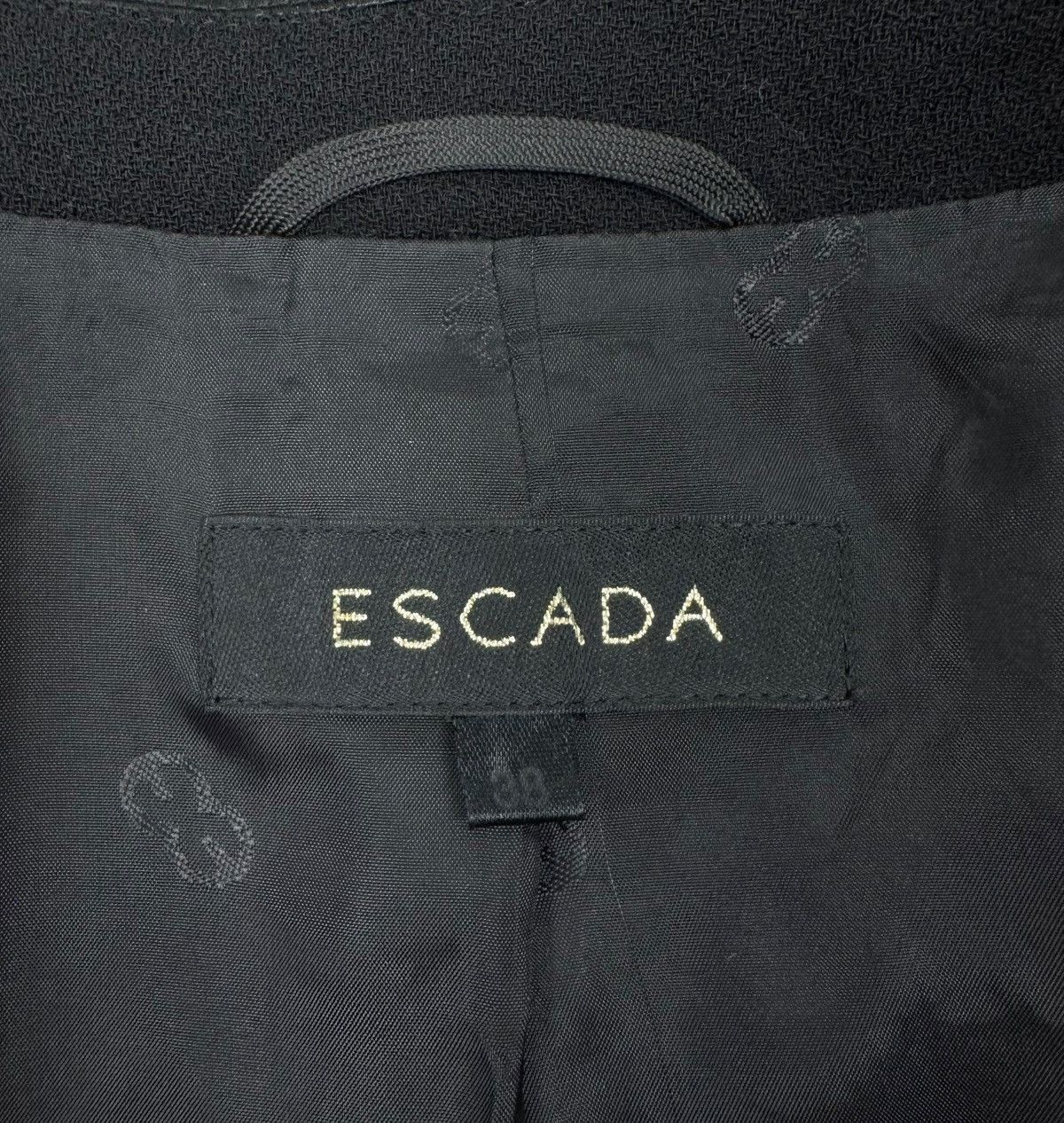 Escada Escada Lana Wool Blazer Silk Collar Satin size DE38 IT44 Size M / US 6-8 / IT 42-44 - 14 Thumbnail