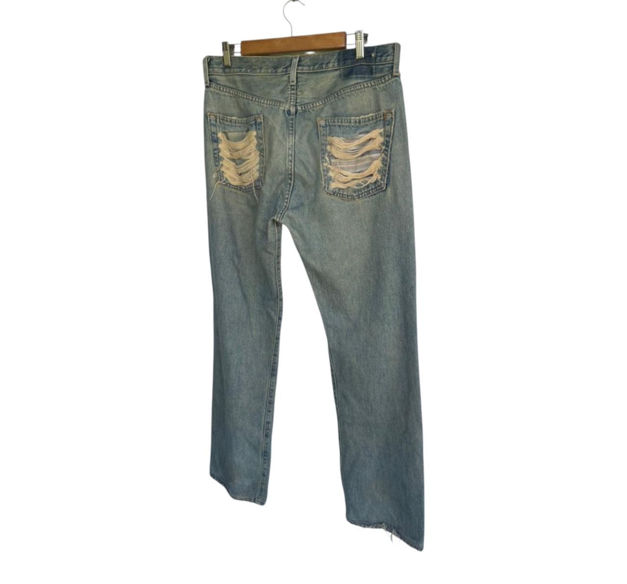 Seditionaries Vintage Heavy Ripped Grunge Jeans Size US 33 - 6 Thumbnail