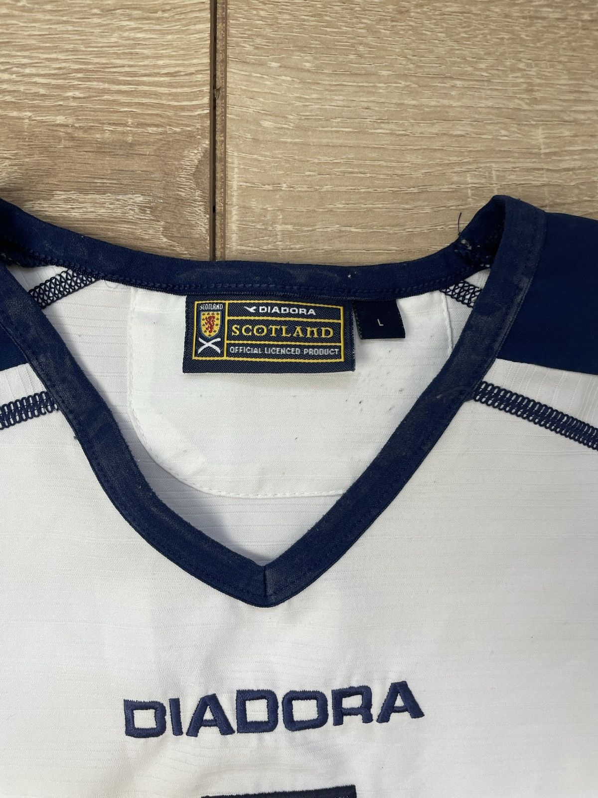 Diadora Scotland Away football shirt 2003 - 2005 rare diadora jersey Size US L / EU 52-54 / 3 - 3 Thumbnail